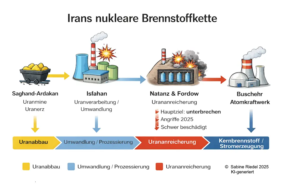 Irans nukleare Brennstoffkette 630